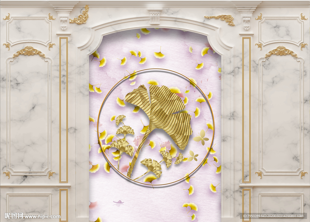 欧式集成墙板背景墙