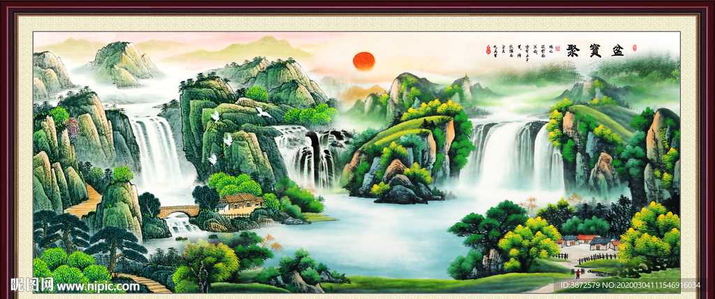 山水画国画山水画