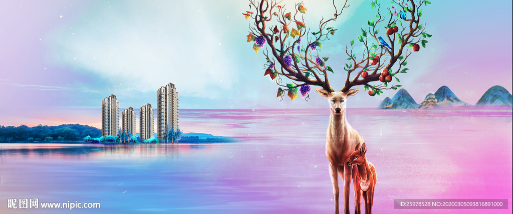 地产  新中式  洋房 形象