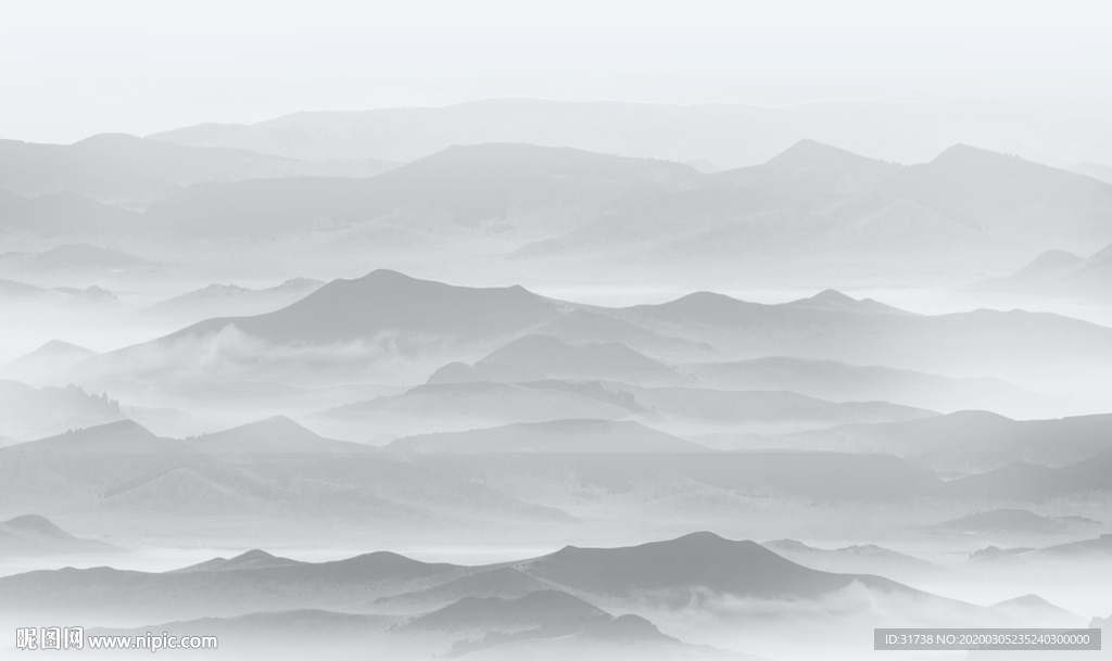 水墨山水画