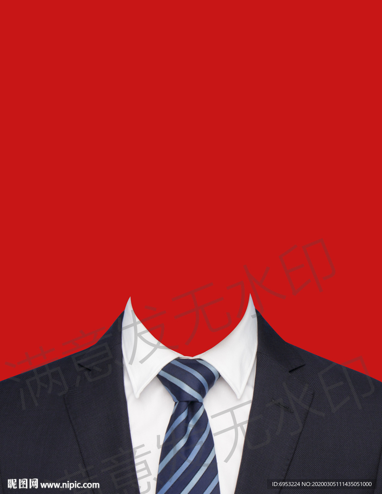 男生西装模板