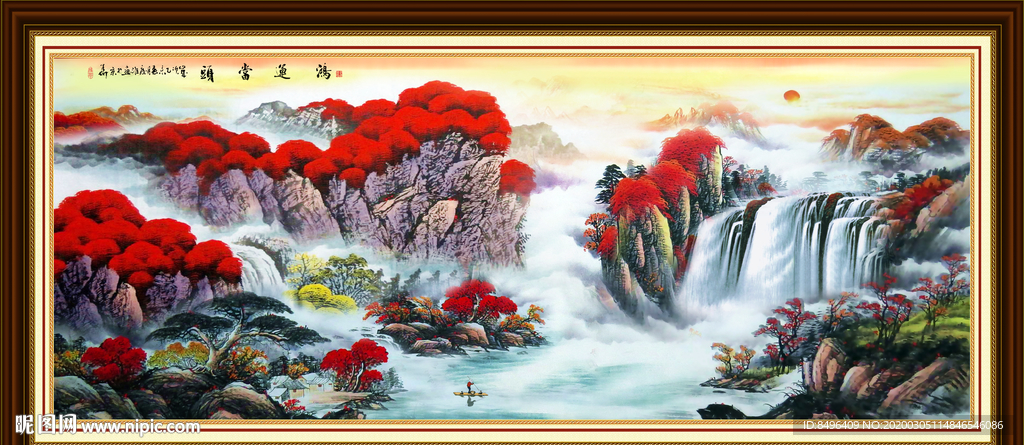 山水画国画山水画