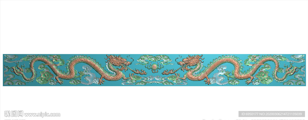 长方形石雕双龙横梁精雕图浮雕图