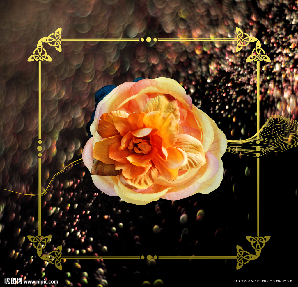 花卉丙烯画
