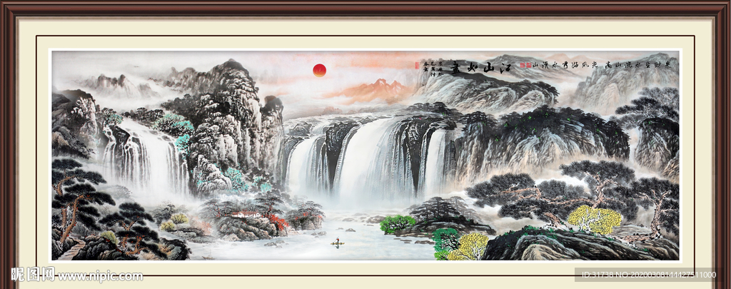 山水画国画山水画