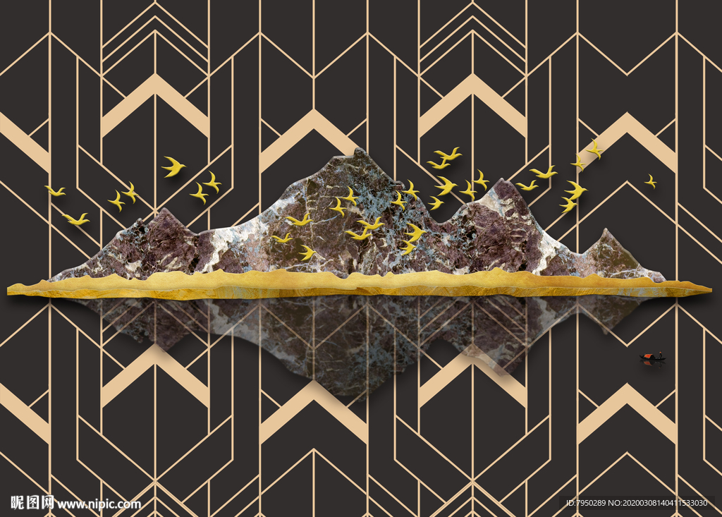 北欧装饰画 背景墙