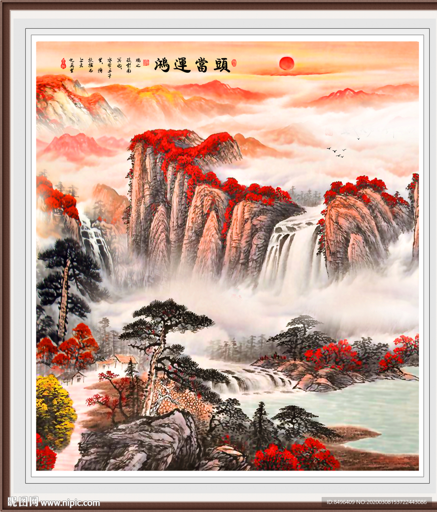 山水画国画山水画