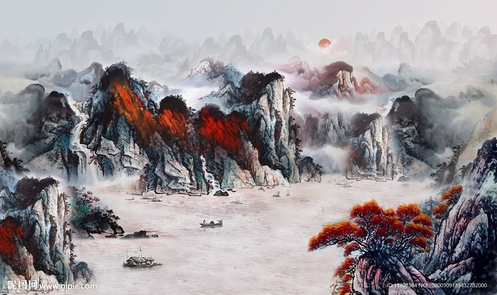 新中式山水画