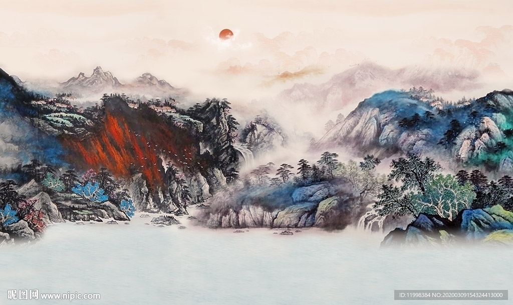 抽象水墨画