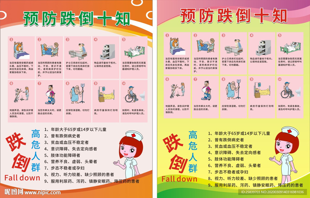 预防跌倒十知