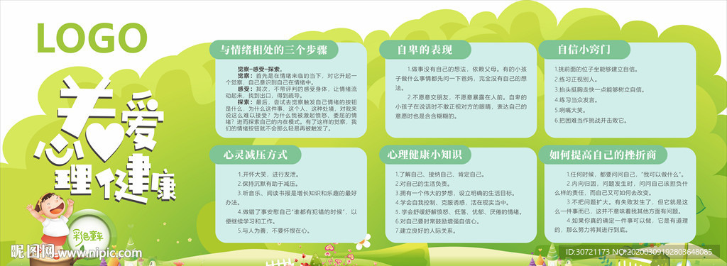 校园心理健康知识宣传栏