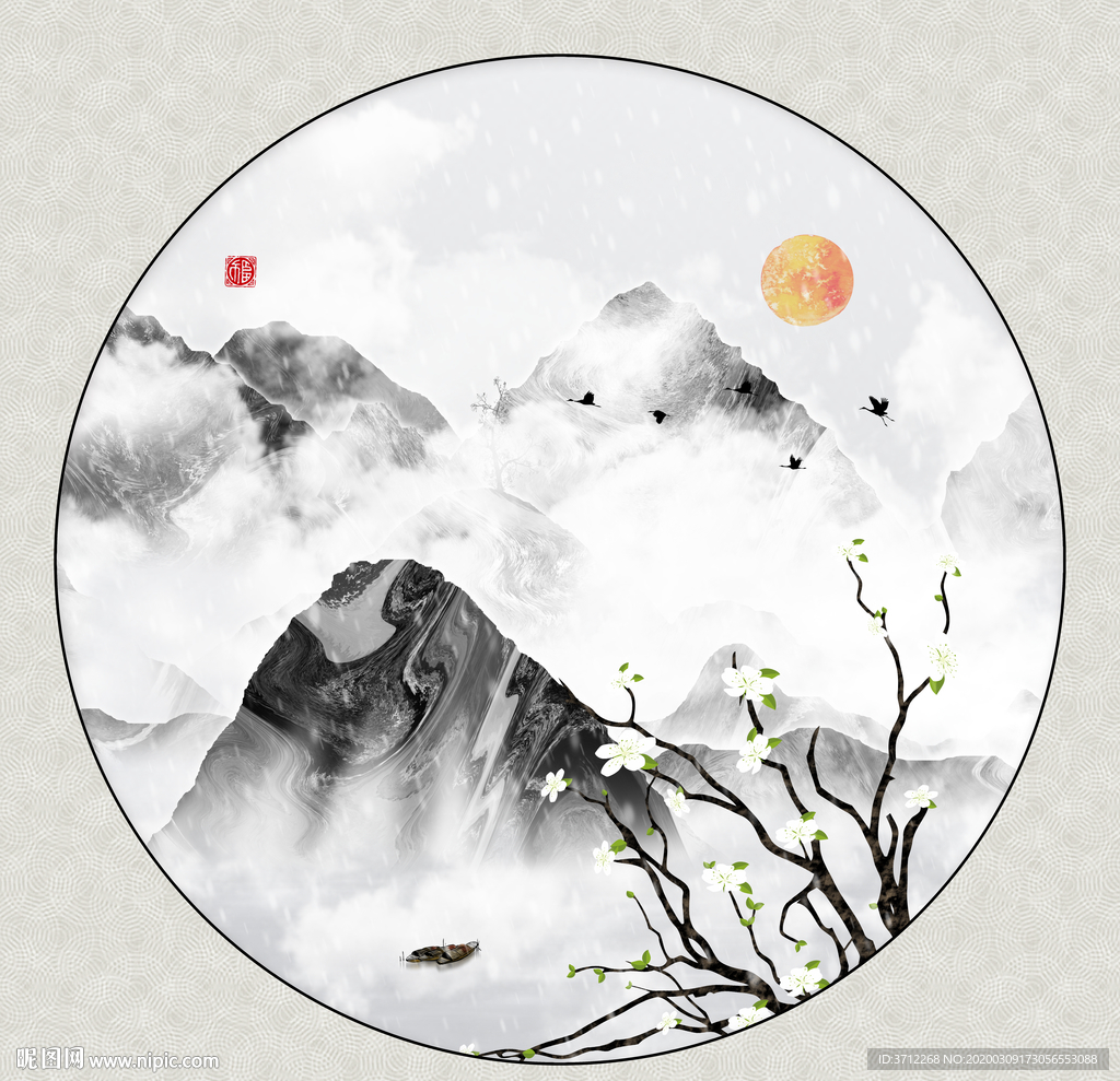 无框画
