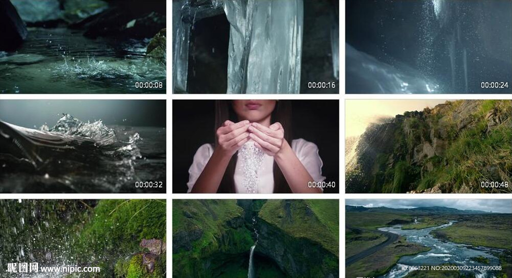 大自然水滴 小溪河流 水资源