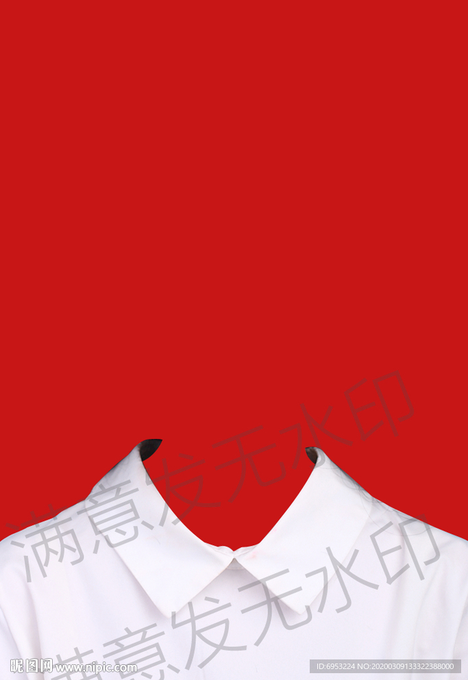 证件照白衬衫