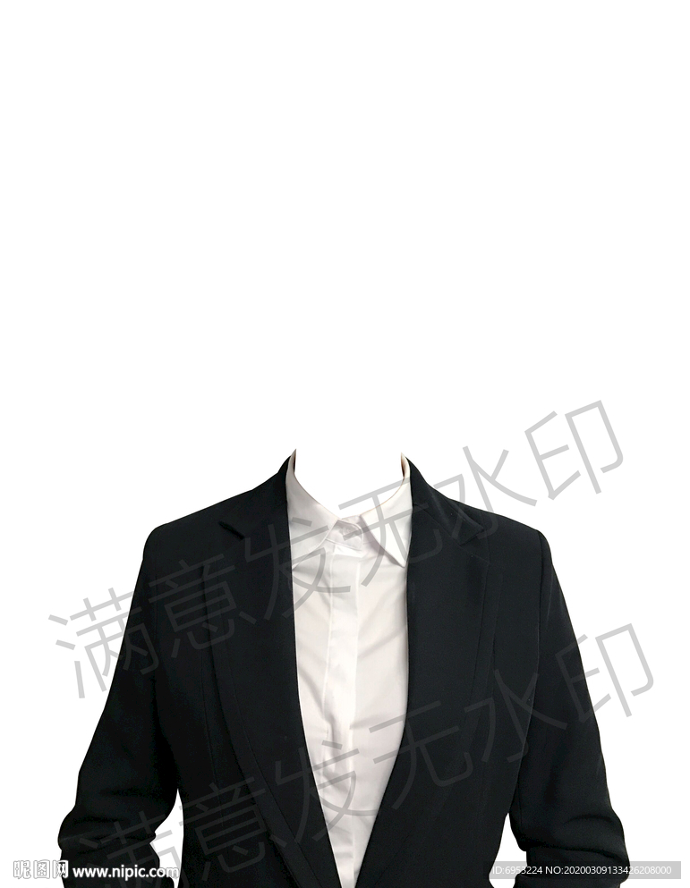 美国签证半身女性证件照