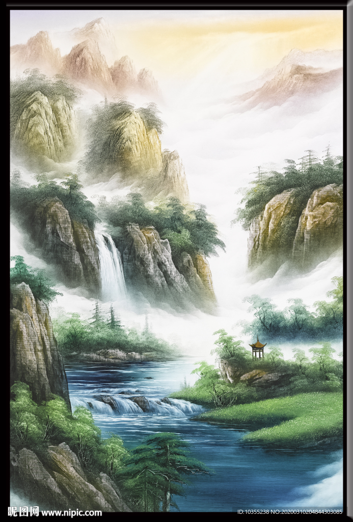山水画 水墨山水画 意境山水画