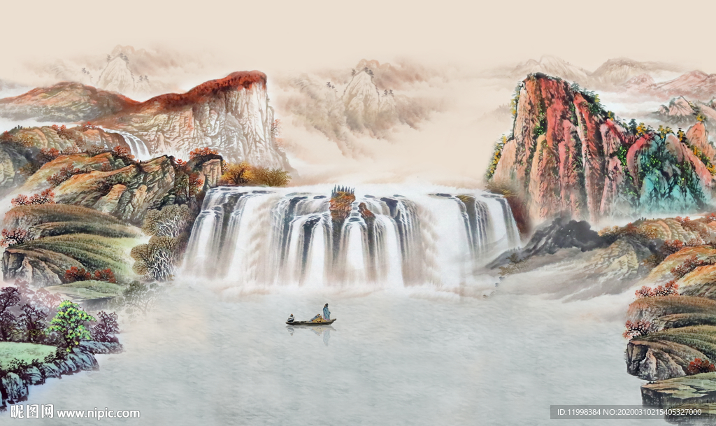 旺财风水画