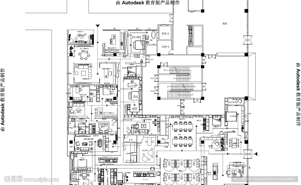 全屋定制展厅平面规划