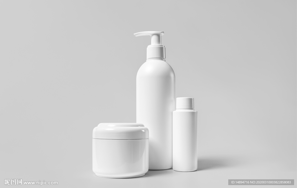 化妆品洗发水沐浴液包装样机