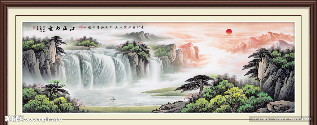 山水画国画山水画