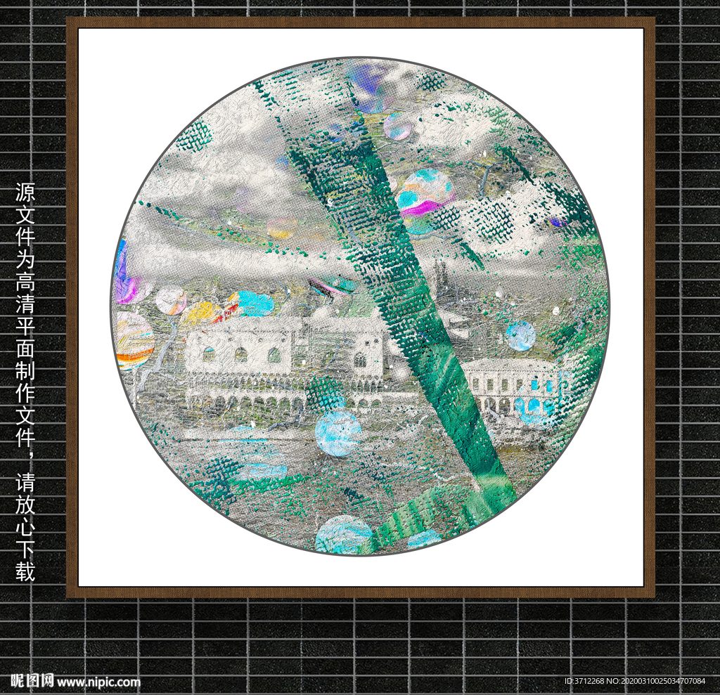 线条油画