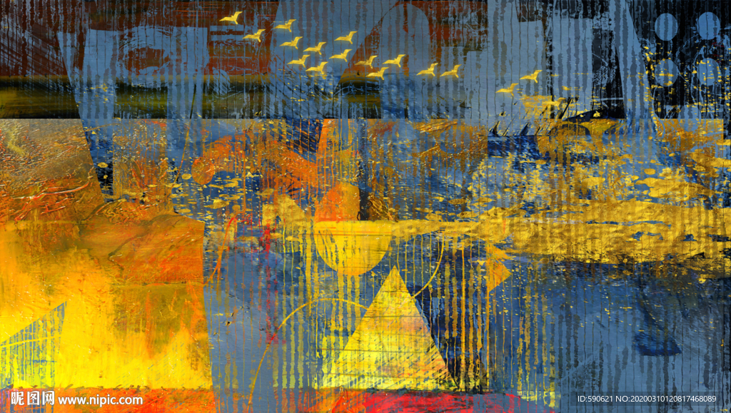 抽象油画