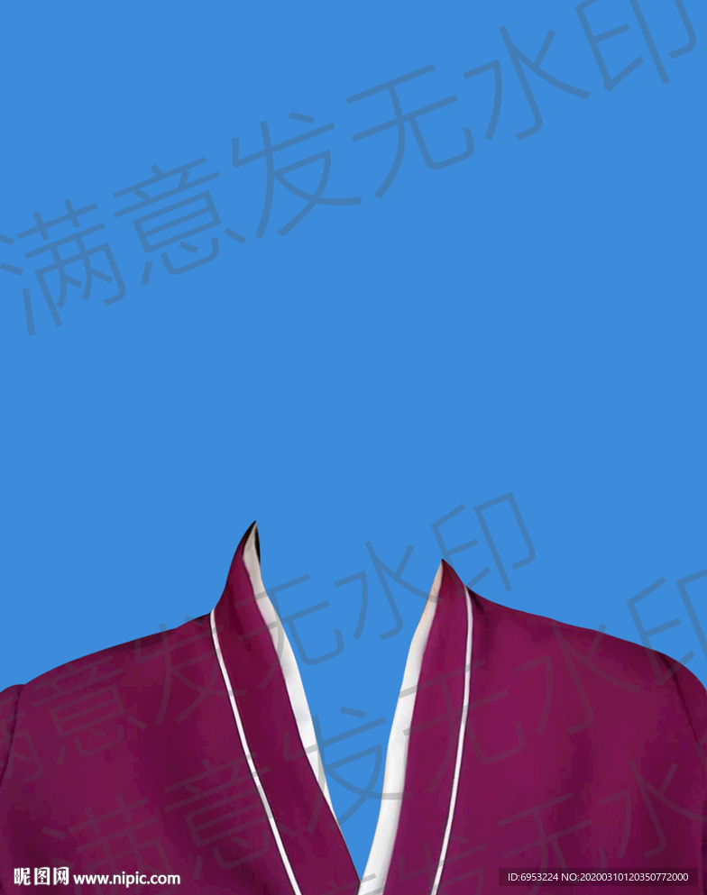 空姐证件照换衣服