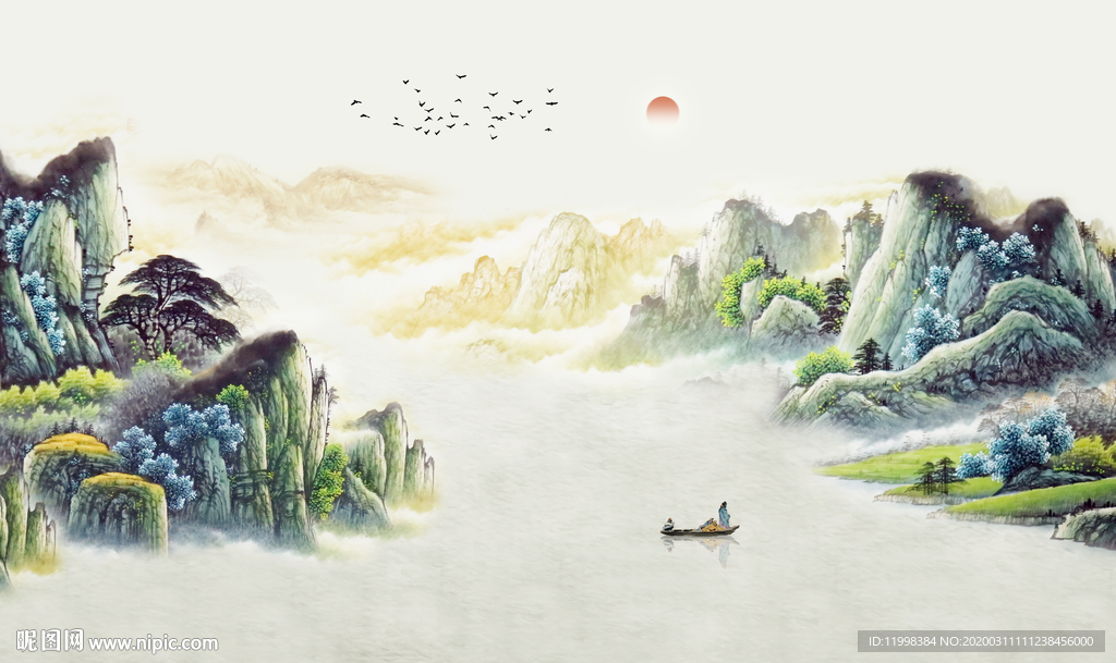 水墨山水风景