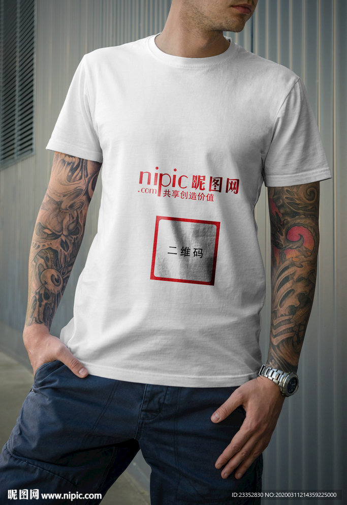 男士Tshirts服饰VI样机