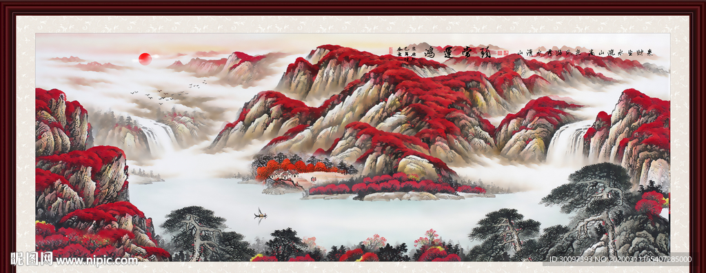 鸿运当头国画