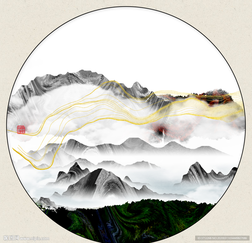 泼墨画