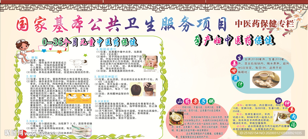 中医药健康宣传栏