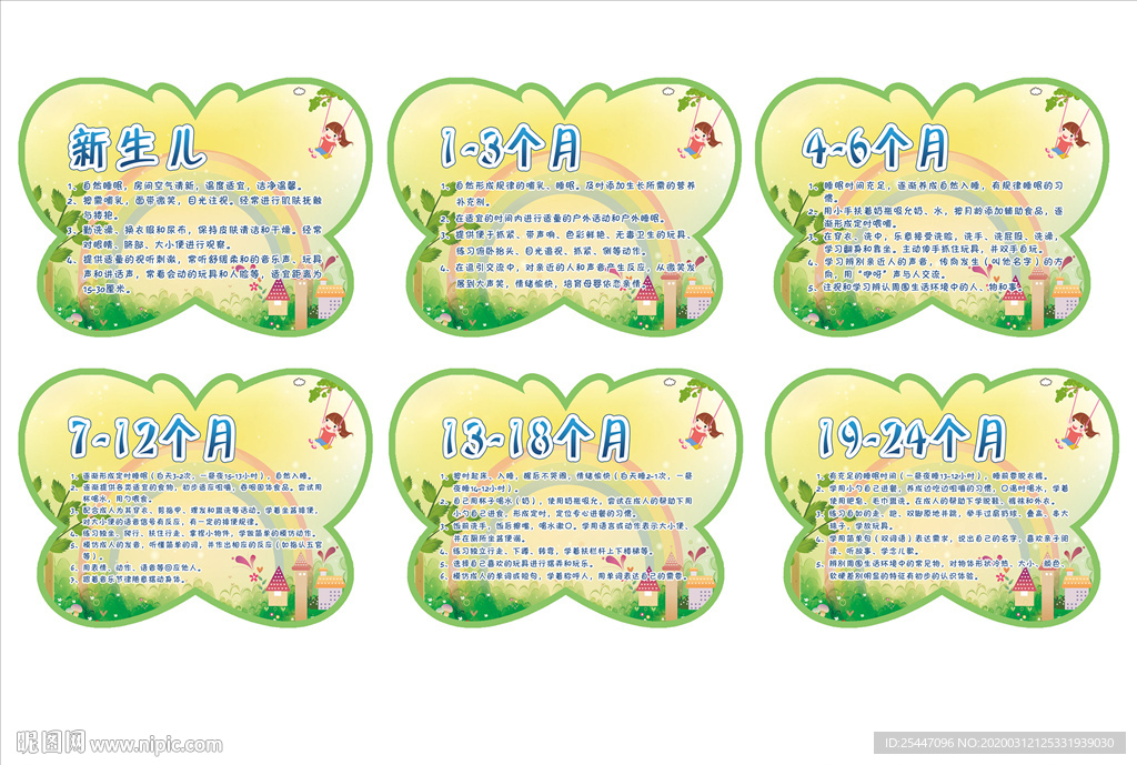 月子中心托儿所幼儿园展板