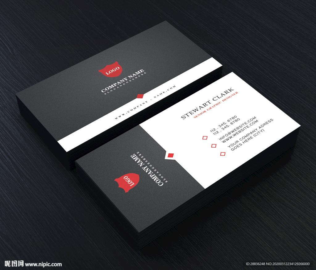 企业通用名片模板