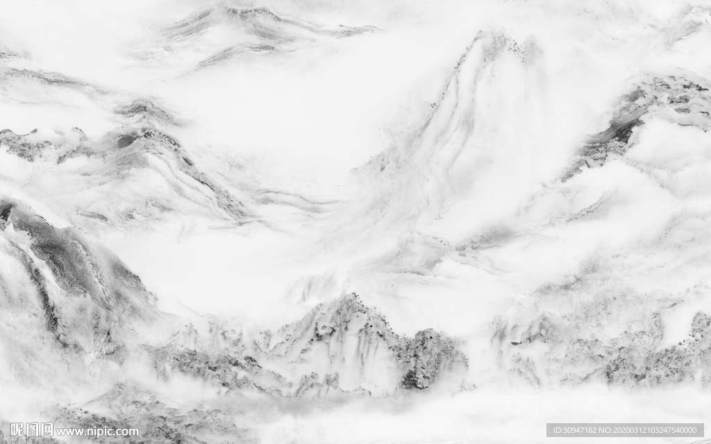 大气山水新大理石 TIF分层