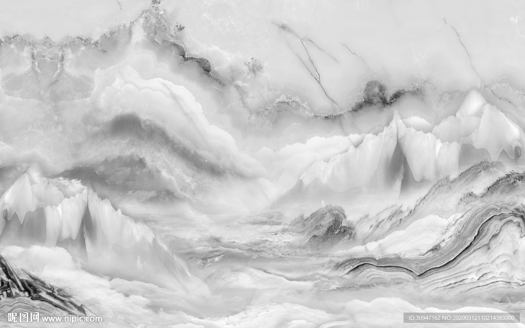 高雅灰色山水石纹 TIF分层