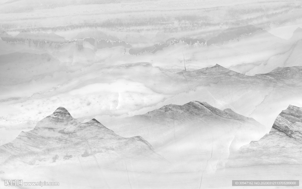 大堂灰色石纹山水 TIF分层