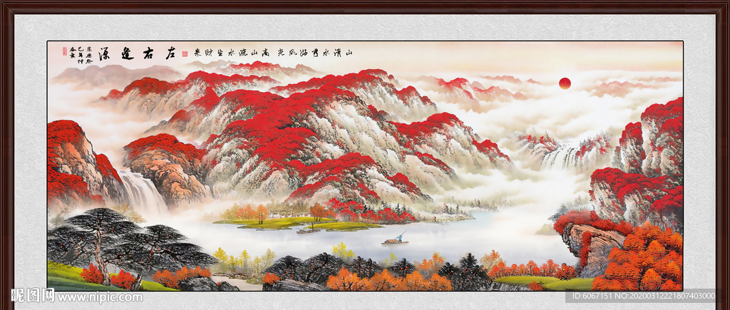 山水画国画山水画