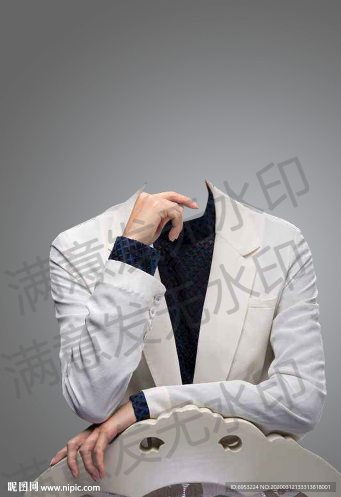 女性半身衣服西装模板