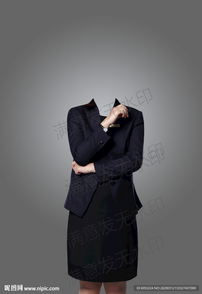 半身西装形象照