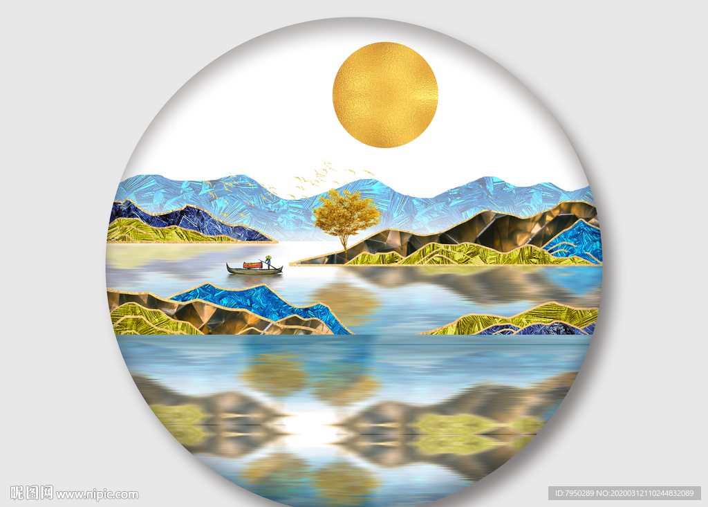 新中式 意境 山水画
