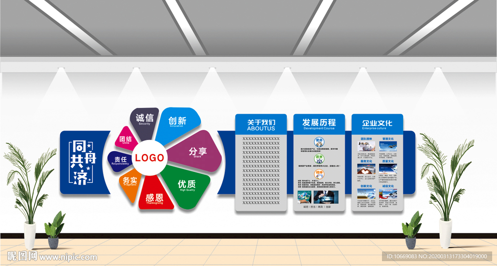 企业文化墙 发展历程 形象墙