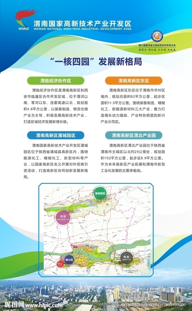 渭南高新区展板