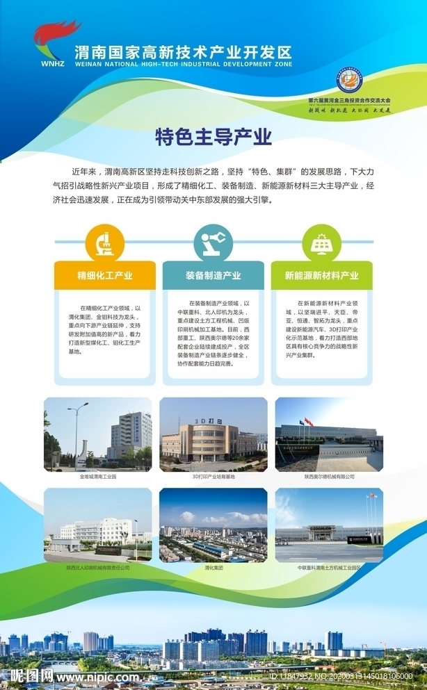 渭南高新区展板