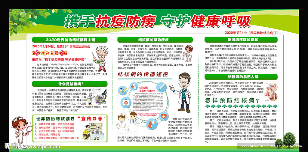 预防结核病宣传栏