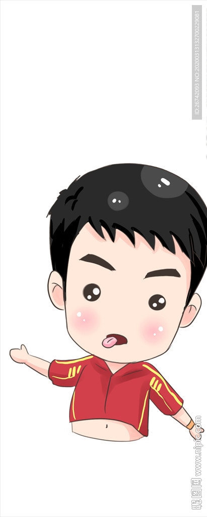 吐舌头搞怪男生