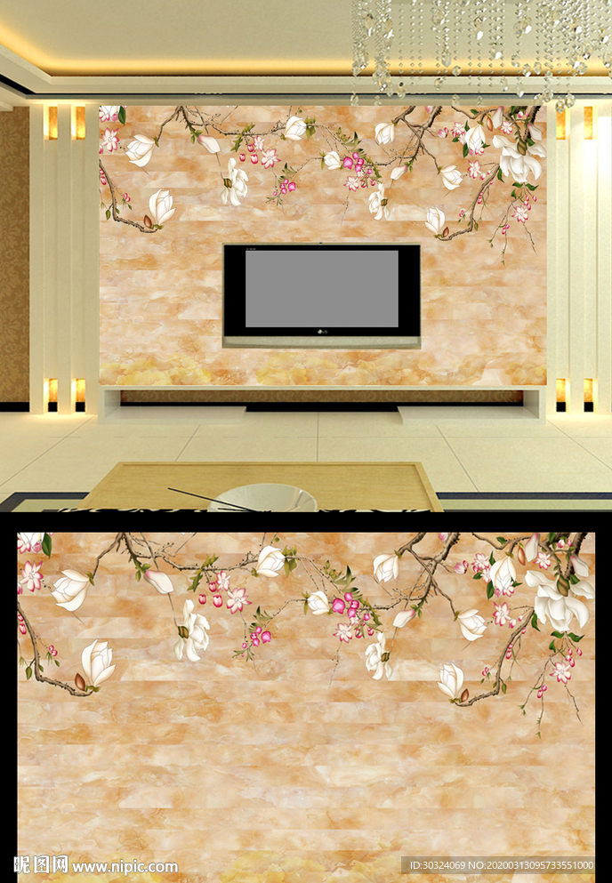 精美大理石背景墙