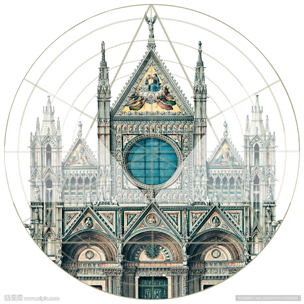 欧式建筑装饰画