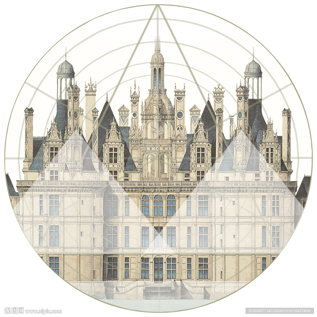 欧式建筑装饰画