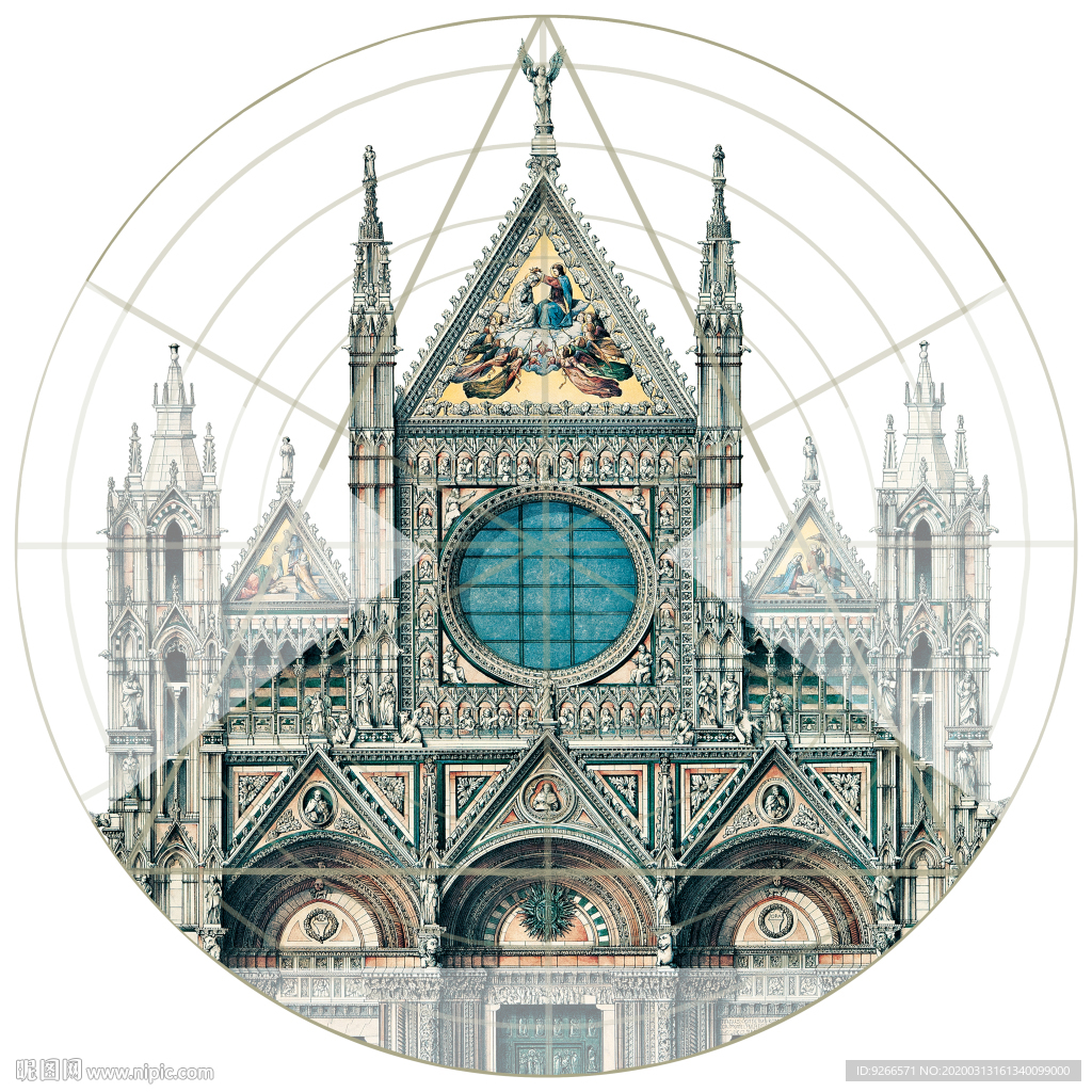 欧式建筑装饰画